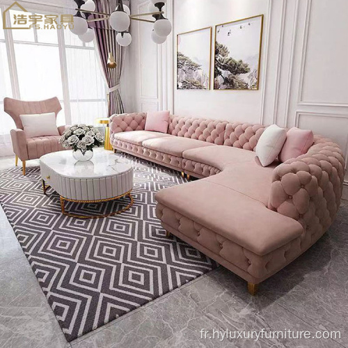 Nouveau canapé chesterfield moderne pour meubles de salon